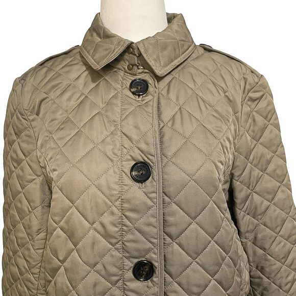 Authentic Burberry Tan Quilted Puffer Jacket - Picture 3 of 14